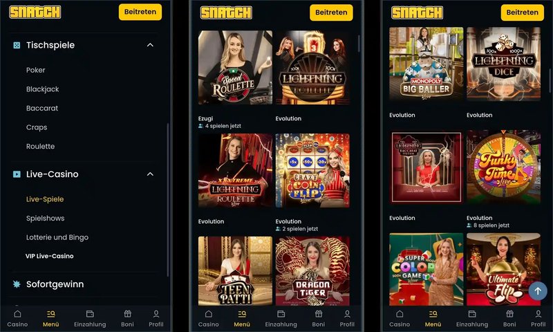 A look at snatch casino app